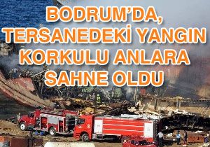 Bodrumda Tekne Yangn Korkuttu