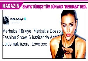 Irina Shayk dan Trke Mesaj