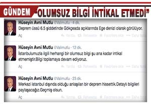 Vali Mutlu dan Deprem Aklamas