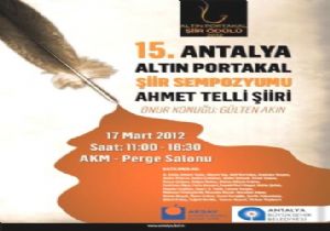 Altn Portakal iir dl Etkinlikleri 15 Mart ta Balyor
