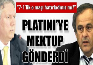 Aziz Yldrm dan Platini ye mektup