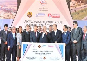 Antalya Bat evre Yolu Temel Atma Treni Gerekleti