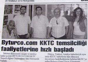 BYTURCOnun KKTC Temsilcilii, Kbrs Trk Basnnda