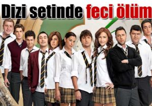 Dizi setinde feci kaza!