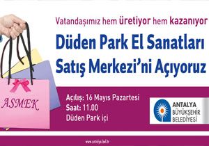 Dden Parkta El Sanatlar Sat Merkezi Alyor