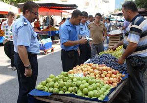 Pazar Esnafna Etiket Denetimi