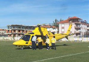 Kalp Hastas Hava Ambulansyla Hastaneye Kaldrld