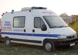 Hasta almaya giderken el konulan ambulans kurtarld