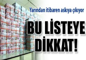 Yarn bu listeye bakmay unutmayn!