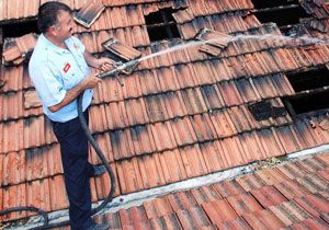 Mantar retim Tesisinde Yangn