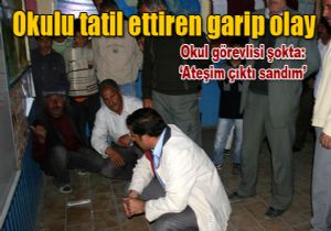 Okulun zemini birden bire snnca