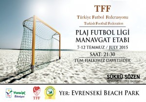 Manavgat ta Plaj Futbolu Heyecan