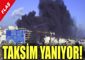 Taksim de otopark inaatnda yangn