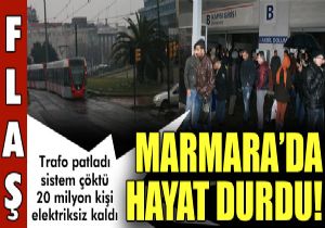 6 ilde elektrik yok, stanbul da ulam fel oldu